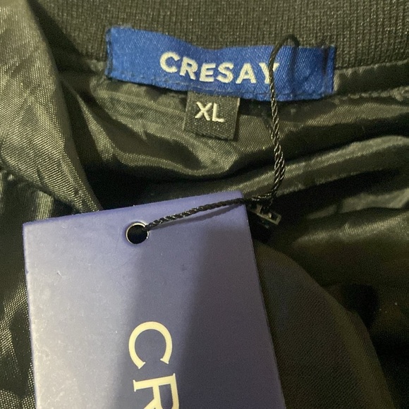 CRESAY Multi Colored Sequined Bomber Jacket Size X-Large Black NWT Hollywood!! - Picture 7 of 14